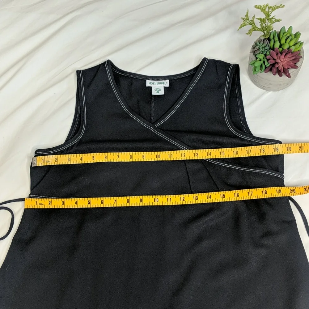 Motherhood maternity sleeveless black dress sz med - Picture 5 of 7